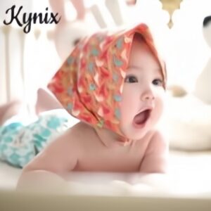 Colorful Birdies on Orange Bandana